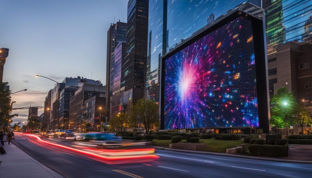 Portable LED wall in Lansing