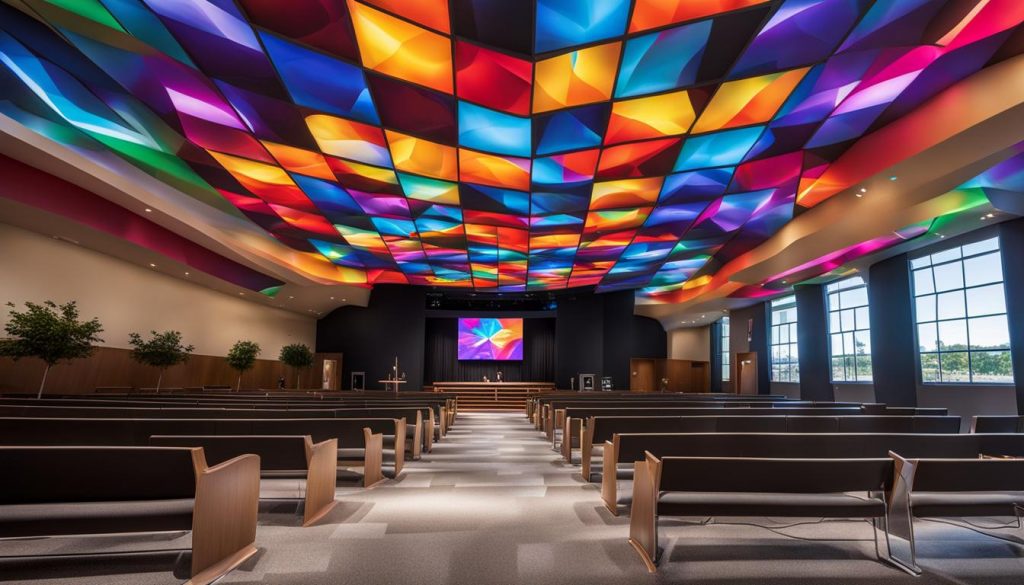 LED wall for church in Rockville