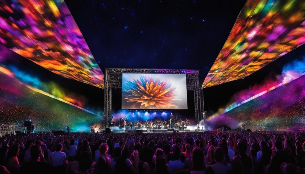 Video walls for concerts in Farmington Hills