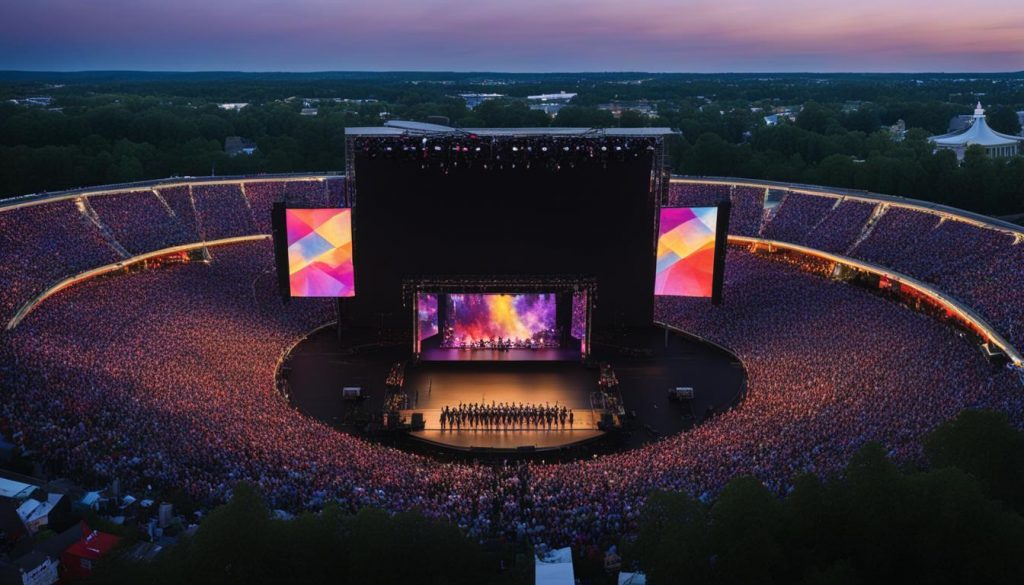 Video walls for concerts in Grand Rapids