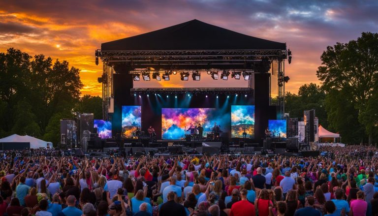 Video walls for concerts in St. Clair Shores