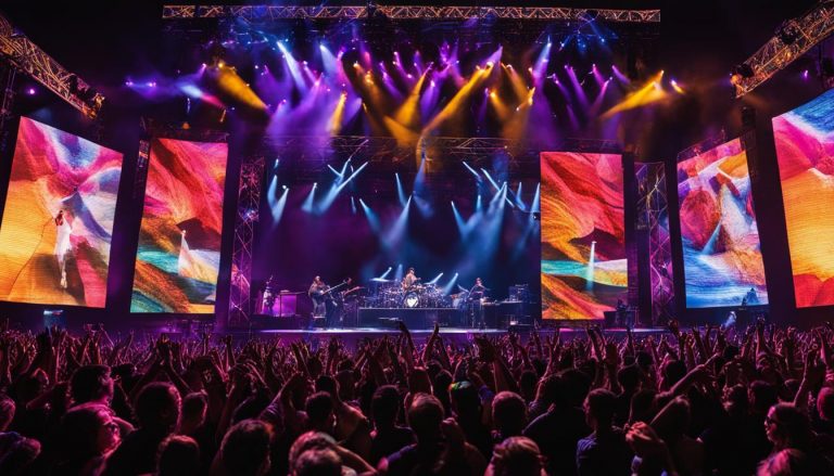 Video walls for concerts in Sterling Heights