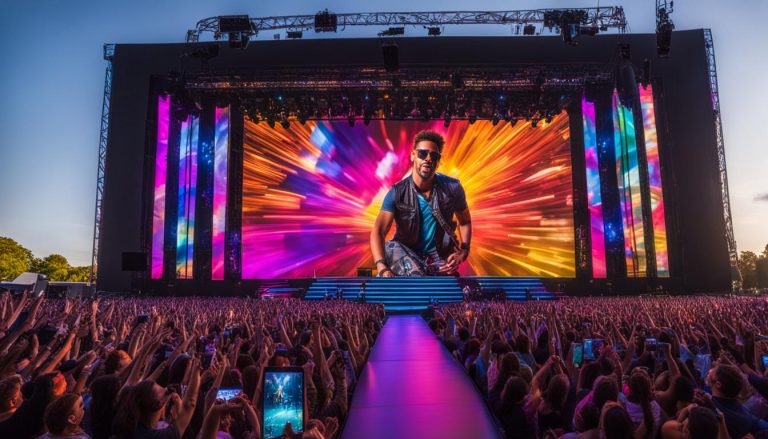 Video walls for concerts in Troy