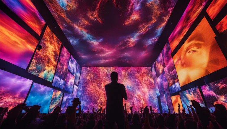 Video walls for concerts in Warren