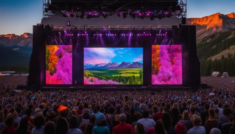 Video walls for concerts in Wyoming