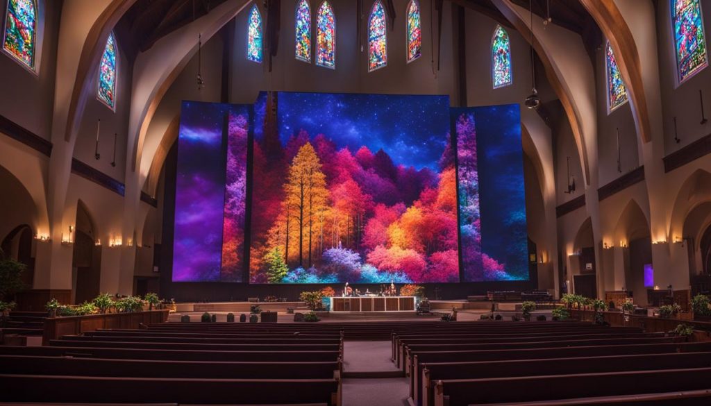 Warren church LED screen