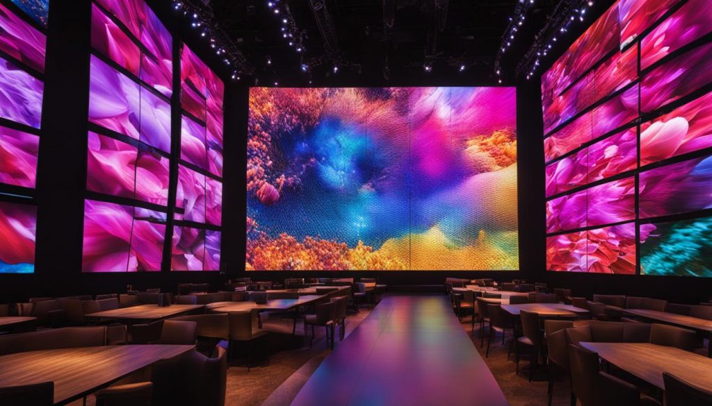 Woodbury LED video wall