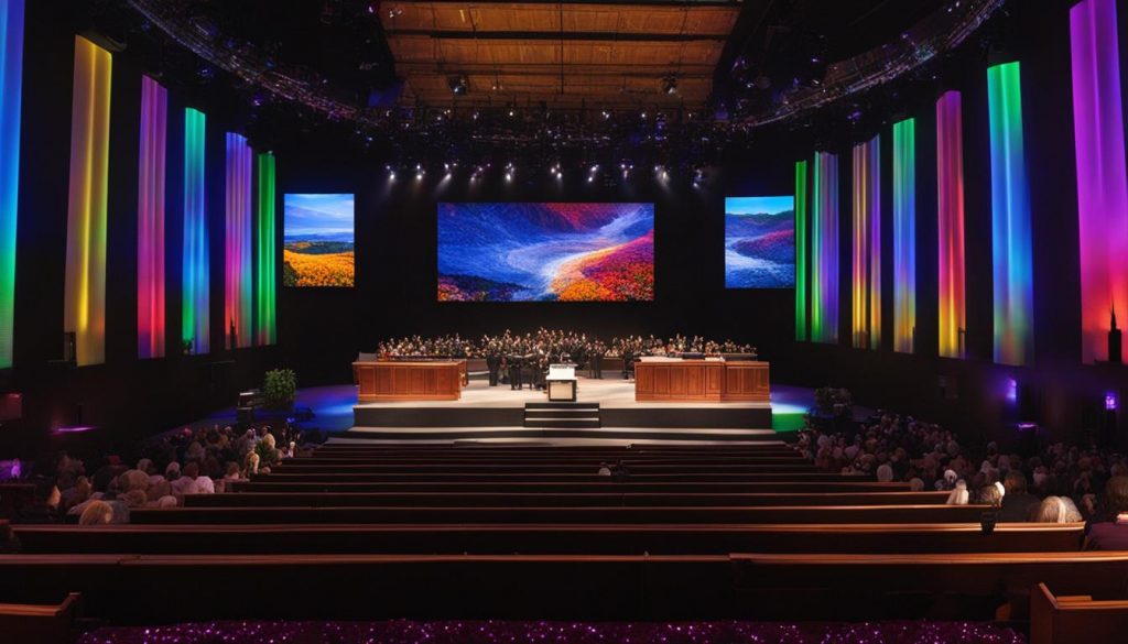 benefits of LED walls in churches