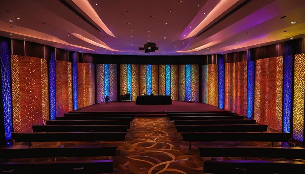 church LED wall design