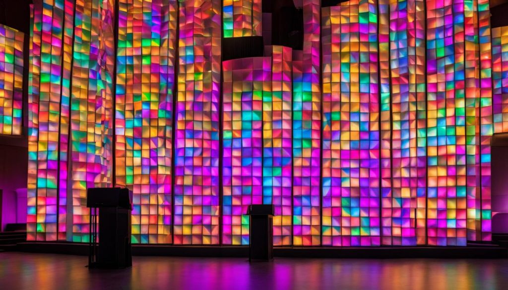 church LED wall installation Hamilton