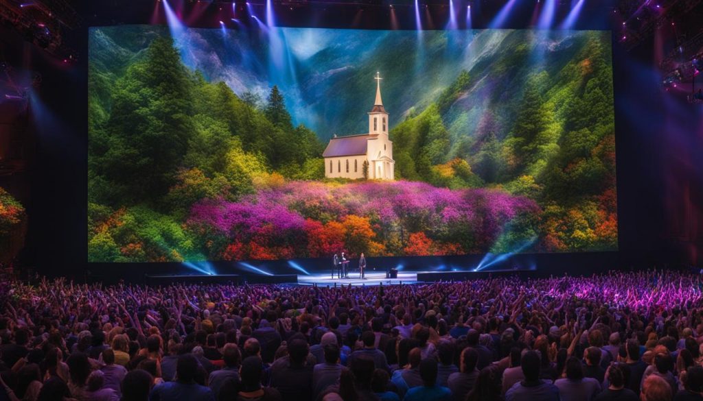 high-quality LED display for church worship