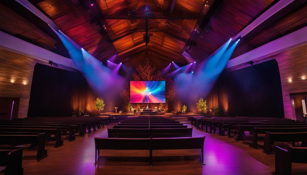 high-quality church LED display