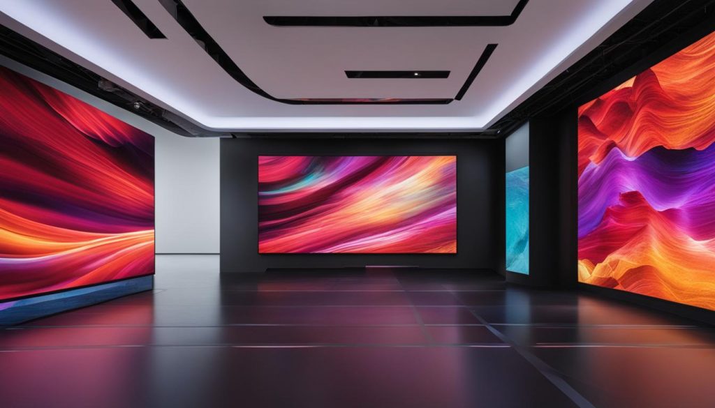 high-resolution LED video wall