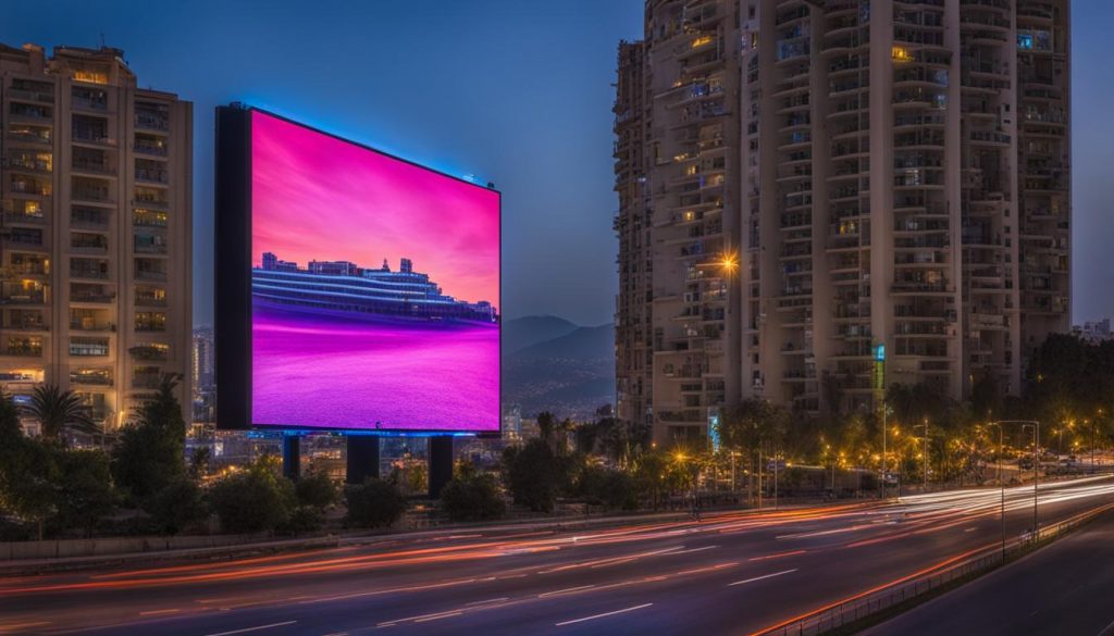 large LED screen