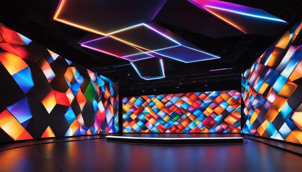 large LED video wall