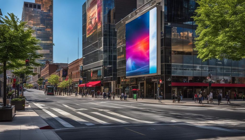 outdoor LED display in Dayton