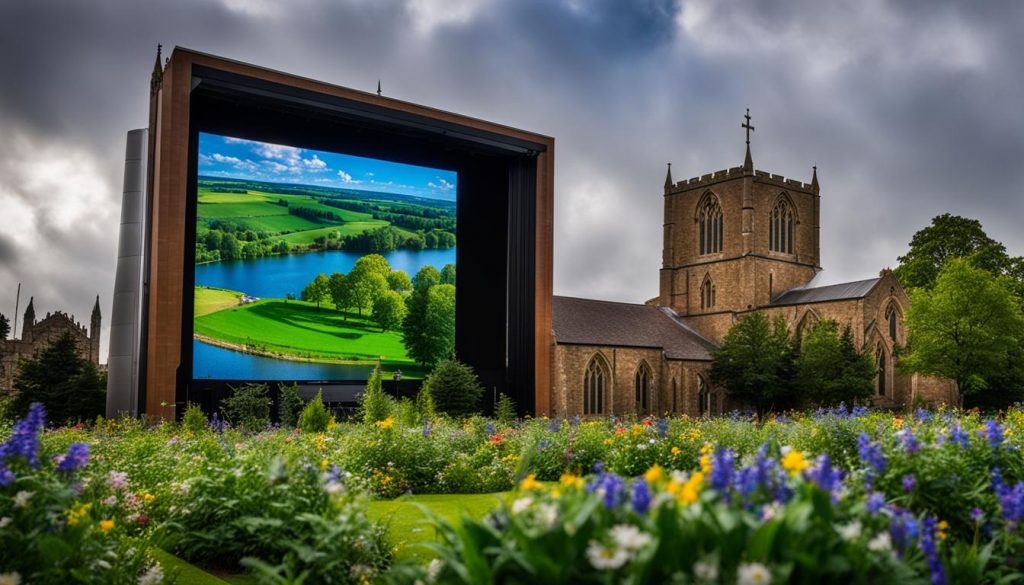 outdoor LED screen for church in York