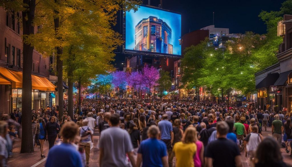 outdoor LED screen in Ann Arbor