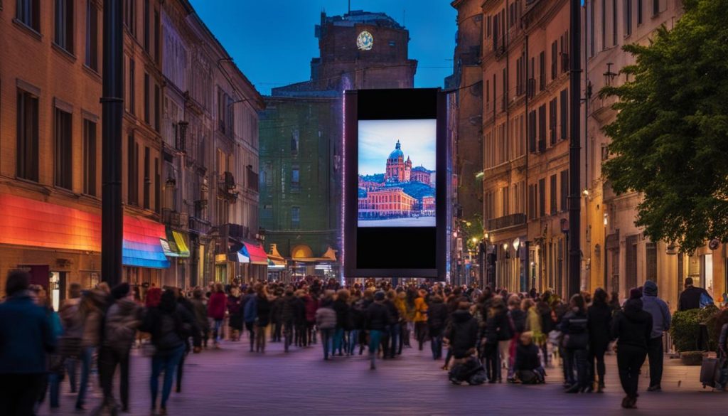 outdoor LED screens in Parma