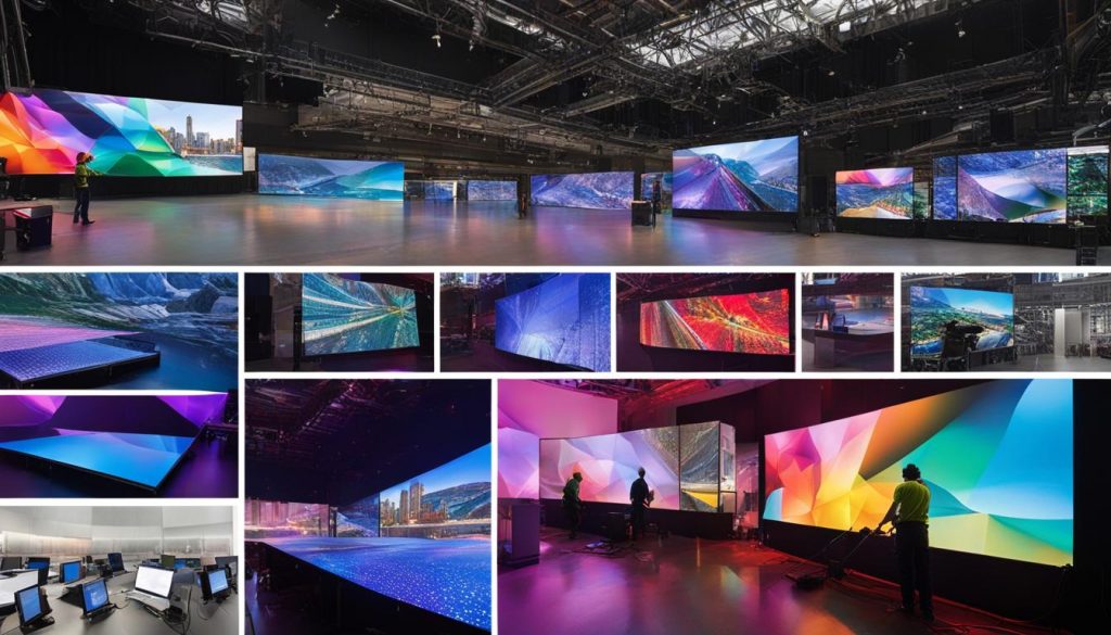 outdoor LED screens indoor LED panels LED screen installation LED screen maintenance