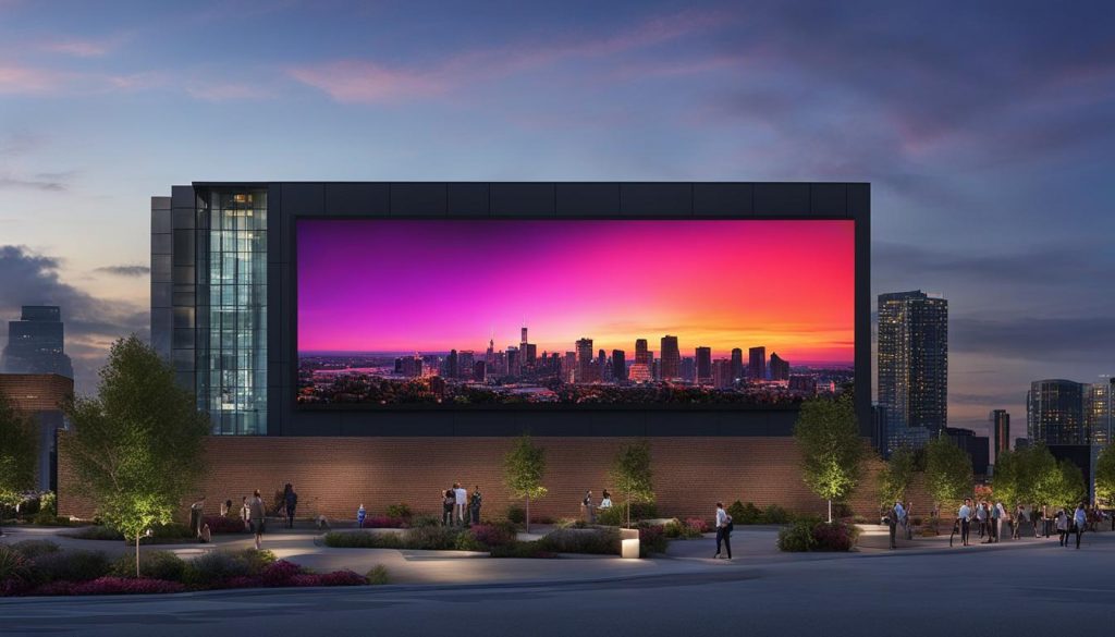 outdoor LED video wall