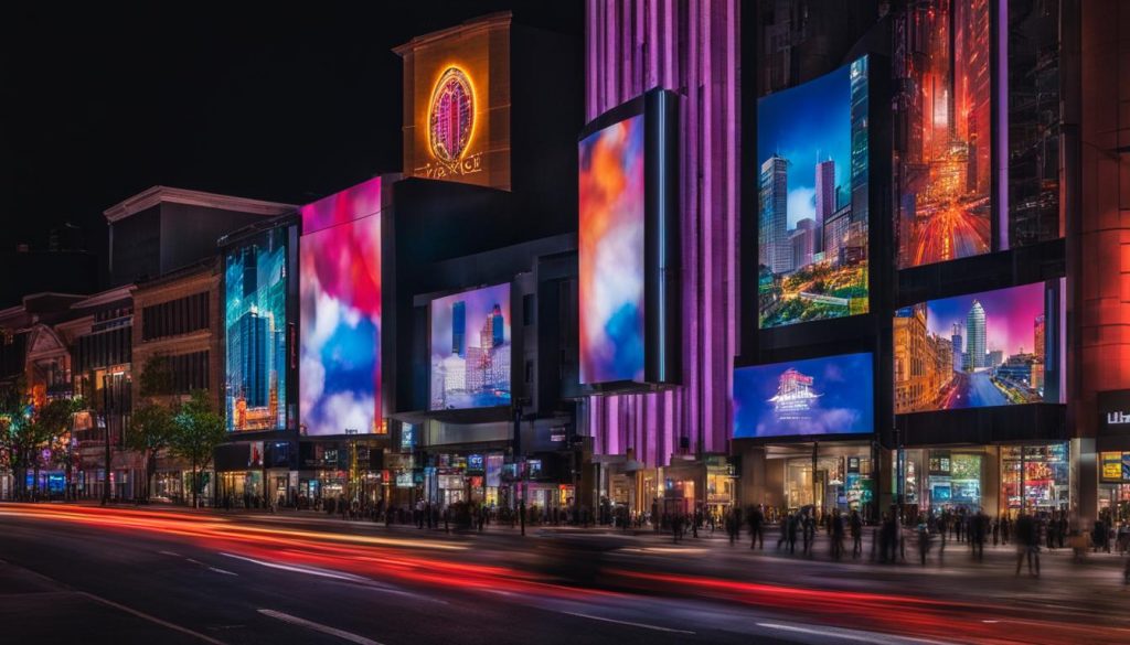 outdoor advertising screen in Knoxville