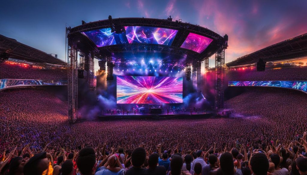 outdoor video walls for concerts