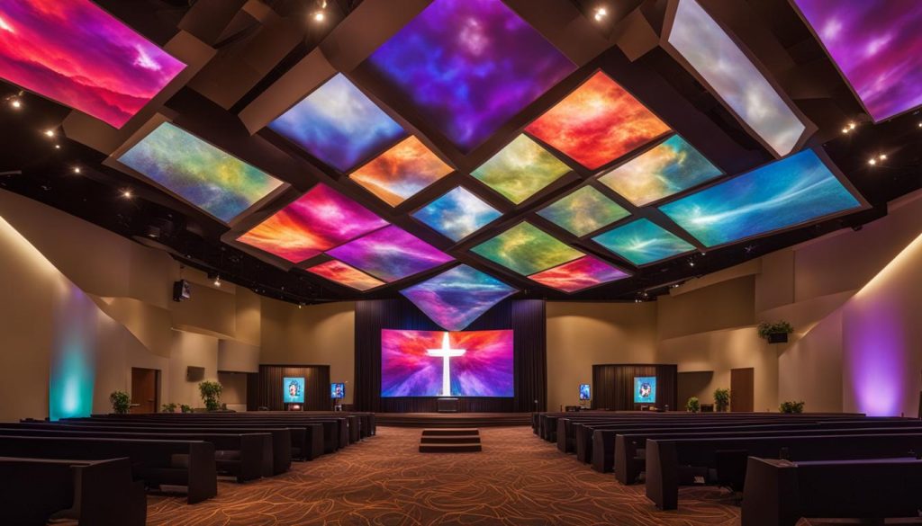 worship center LED screens