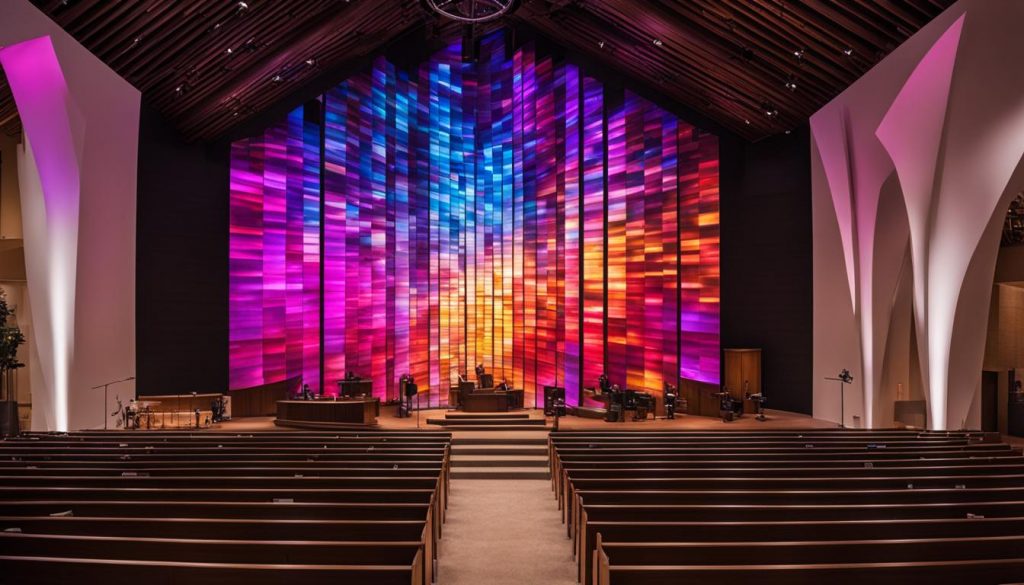 Affordable LED Wall System for Religious Institutions