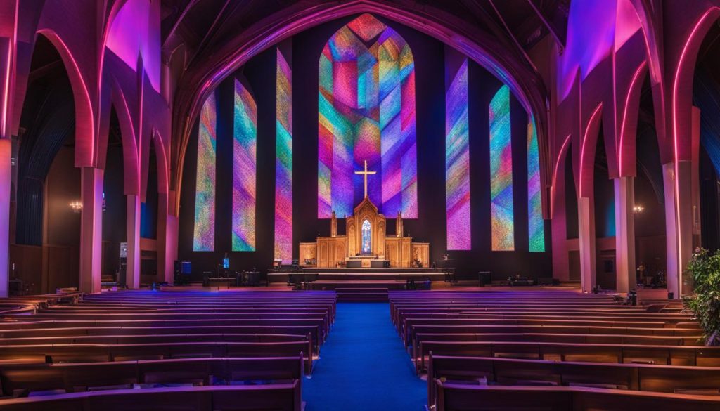 Affordable LED screen for churches