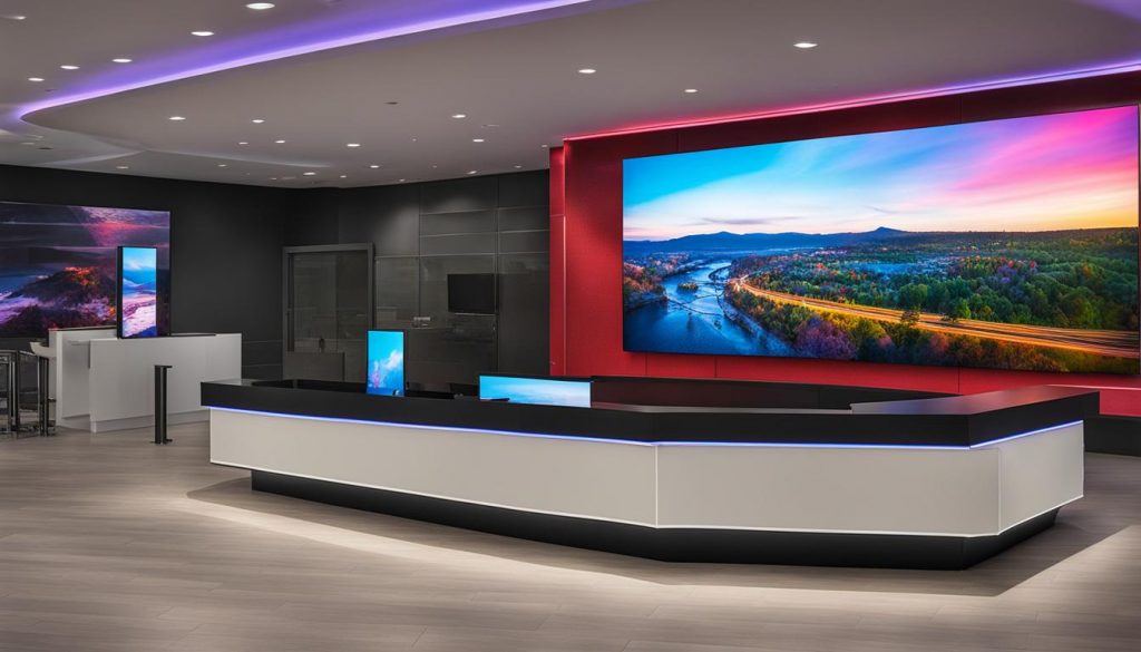 Affordable LED video wall