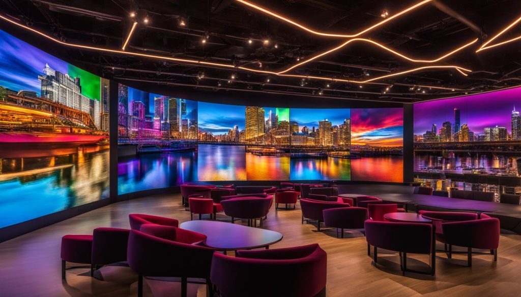 Affordable LED video wall installation in Aurora