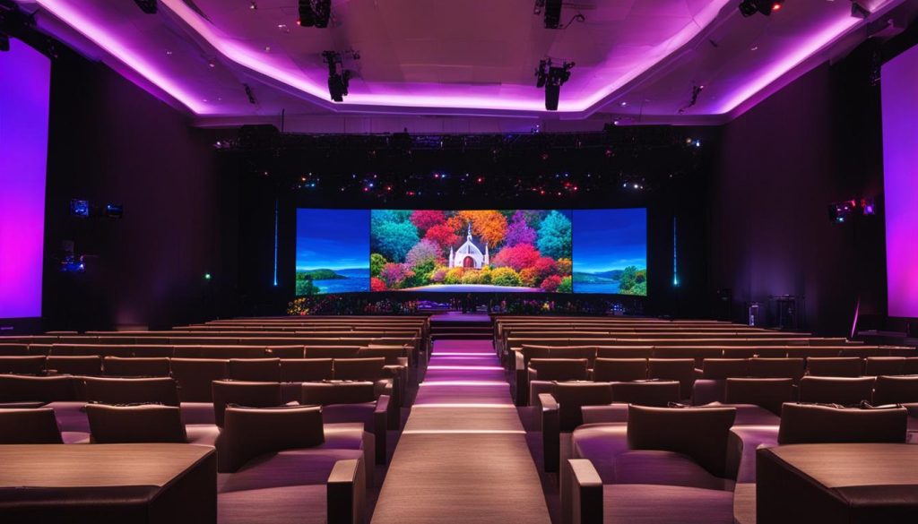 Affordable LED walls for churches