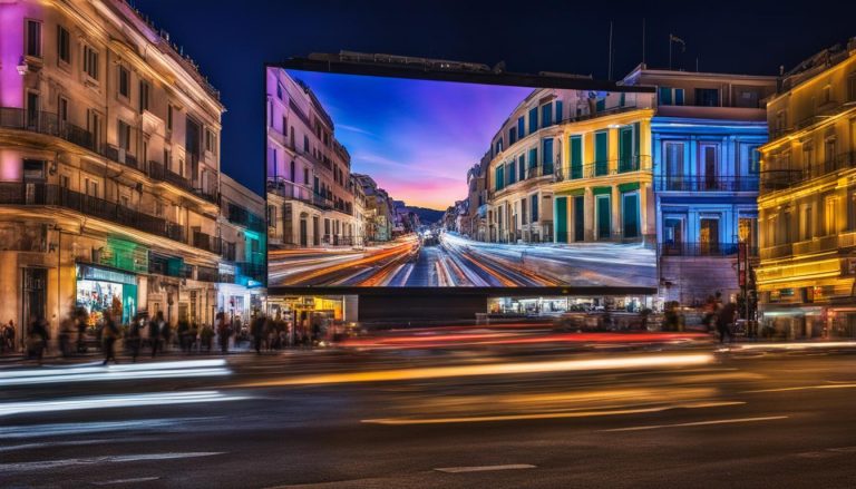 Big LED screen in Athens