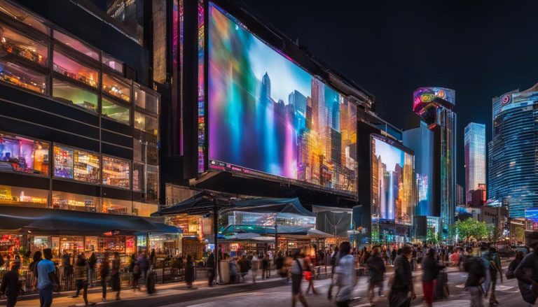 Big LED screen in Atlanta