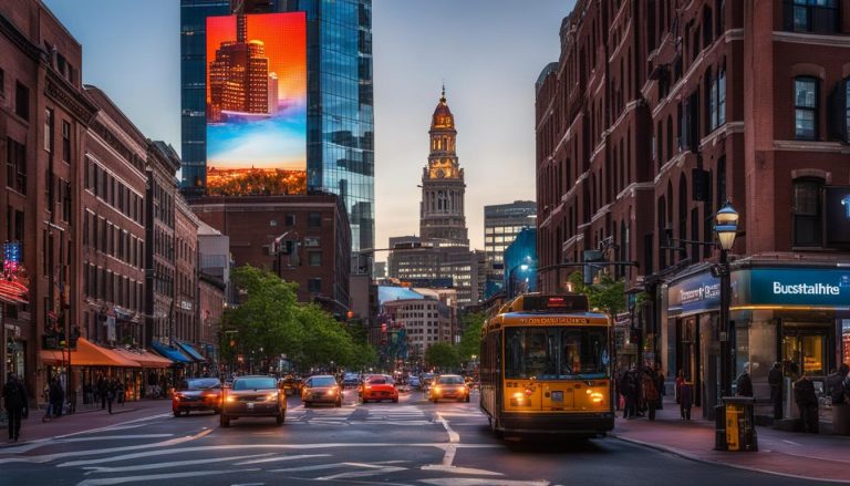 Big LED screen in Boston