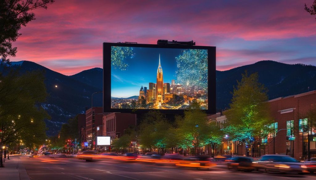 Big LED screen in Boulder