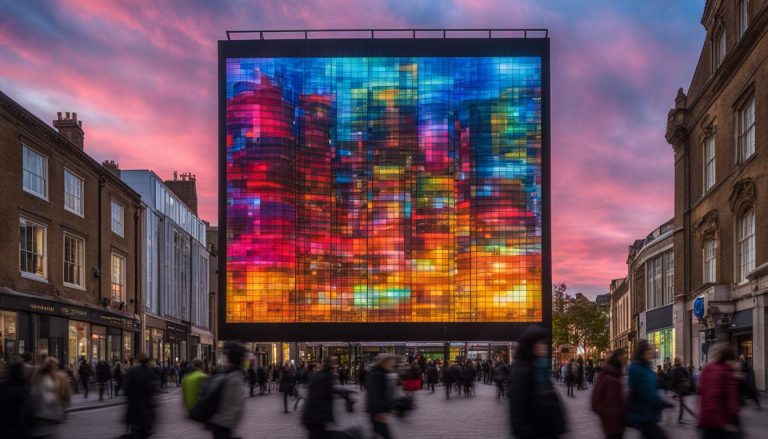 Big LED screen in Cambridge