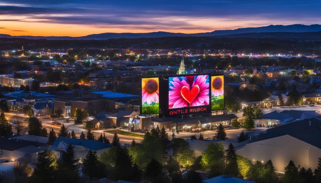 Big LED screen in Castle Rock