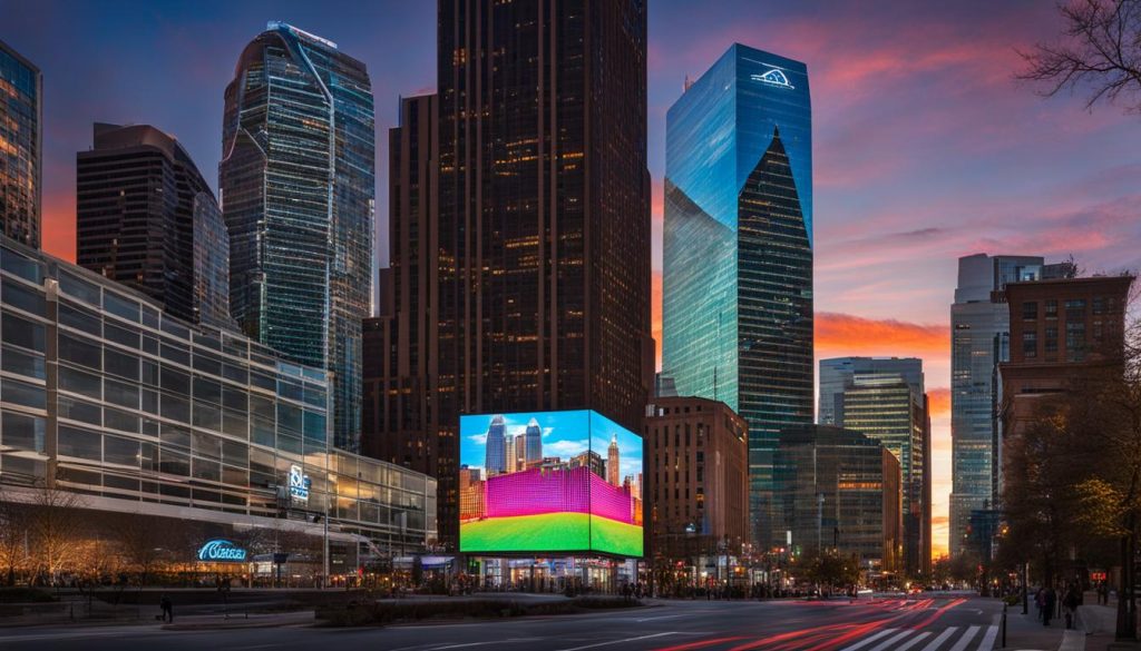 Big LED screen in Charlotte