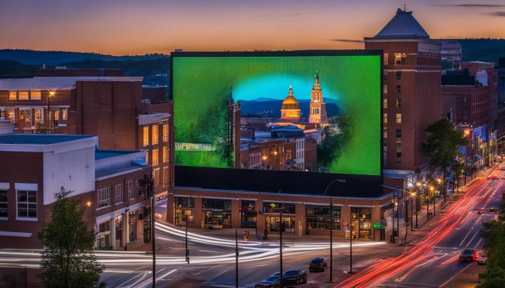 Big LED screen in Charlottesville