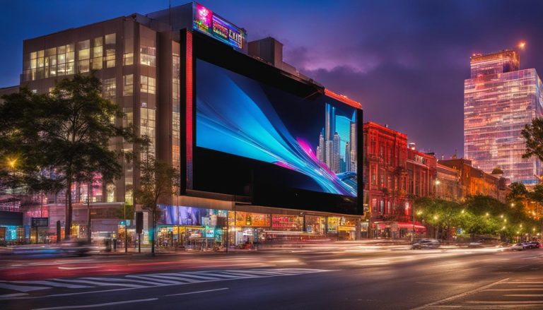 Big LED screen in East Point