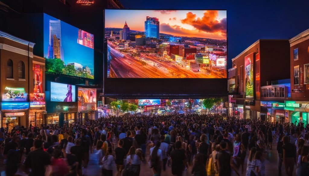 Big LED screen in Fayetteville