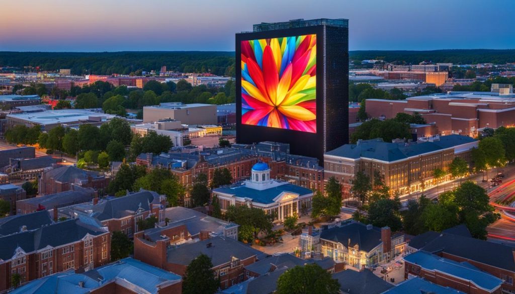 Big LED screen in Fayetteville