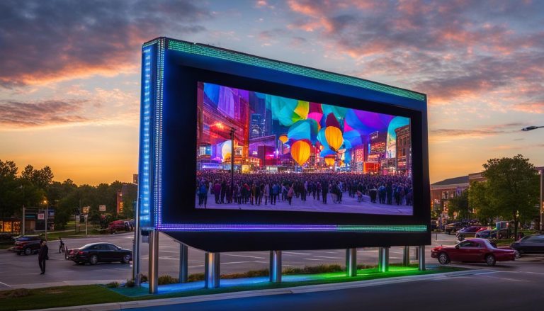 Big LED screen in Franklin Township