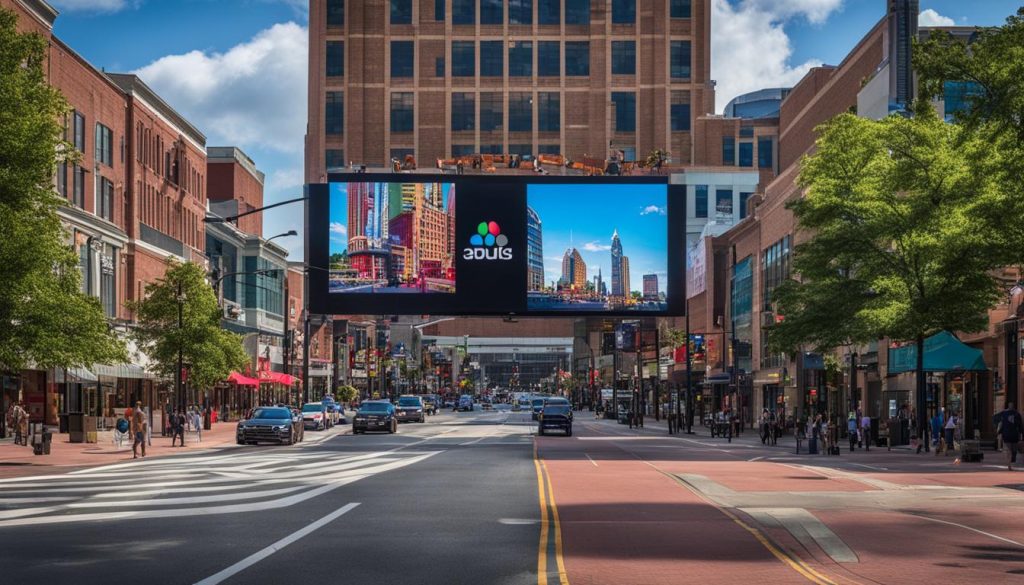 Big LED screen in Greensboro