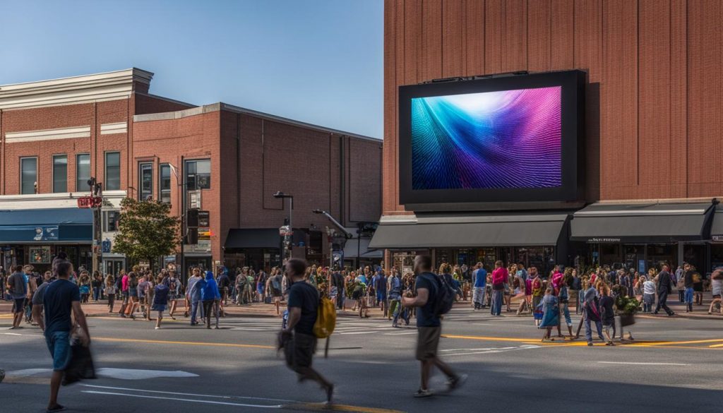 Big LED screen in Harrisonburg