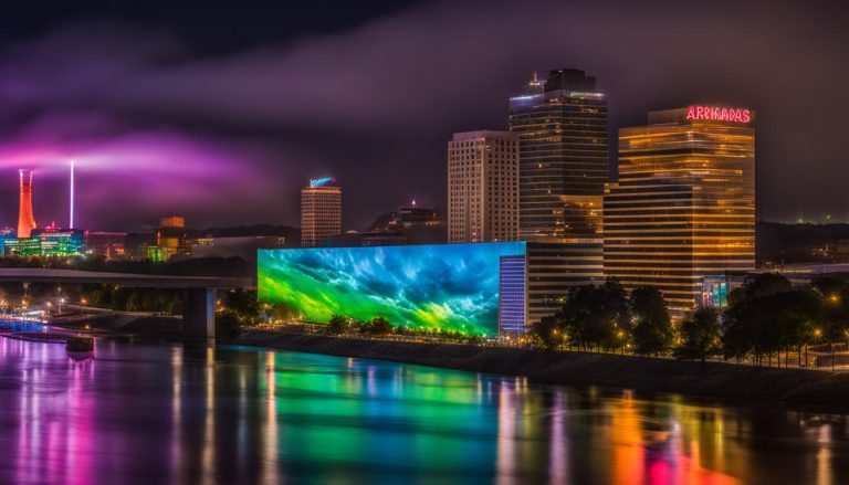 Big LED screen in Little Rock