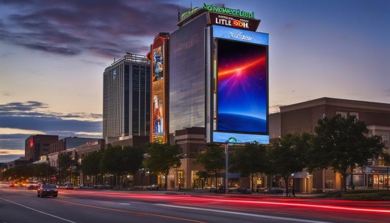 Big LED screen in North Little Rock