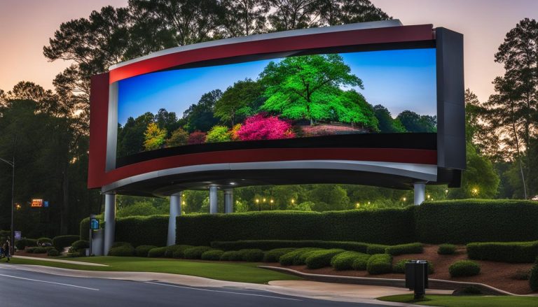 Big LED screen in Peachtree City